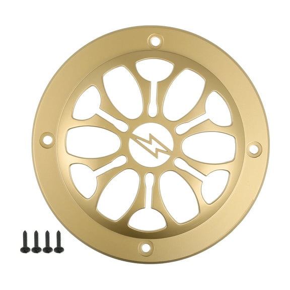 4" Car Speaker Grills Cover Round 4 Inch Audio Subwoofer Protector with Mounting Screws ABS Gold Tone