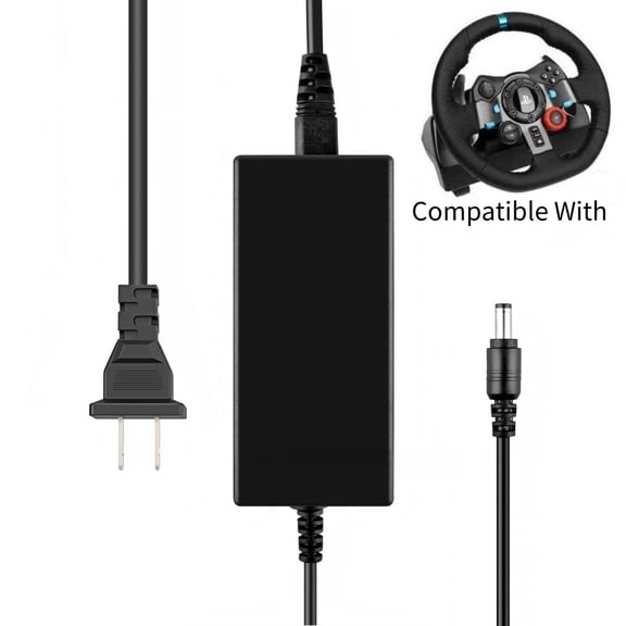 K-MAINS 24V AC Adapter Power Supply Compatible With Logitech G29 G920 Racing Wheel APD DA-42H24