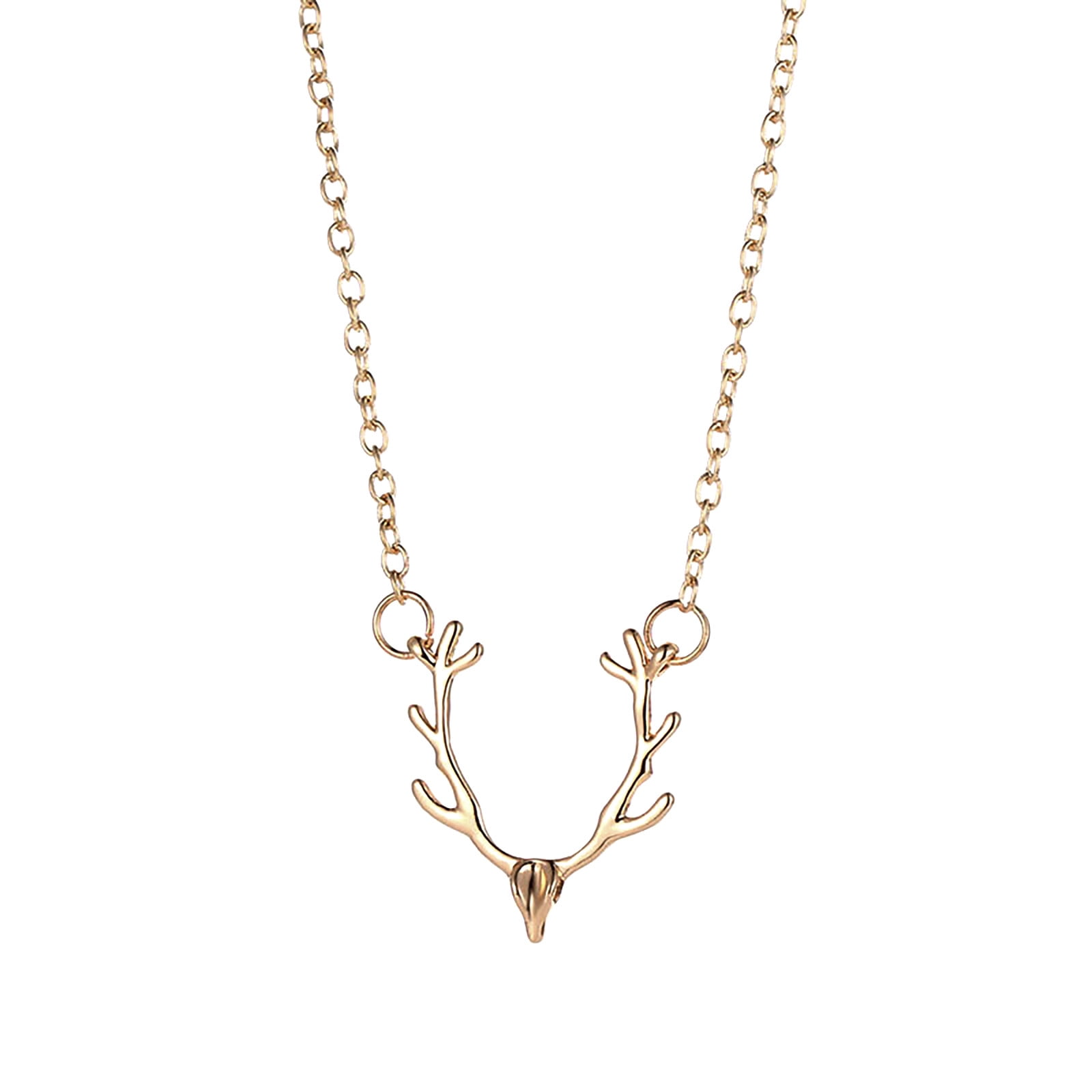 Details about   Deer Antler And Leather Choker-style Necklace 