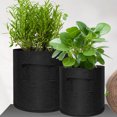 thumbnail image 3 of Tela no tejida Planta de patata Cultivar Pot Jardín Invernadero Bolsa de invernadero Transpirable Hierba Fruta Plantador Jardinería Contenedor 25 cm Diámetro marrón Inevent HA011422-03, 3 of 7