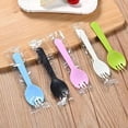 thumbnail image 4 of Firefly Hope 100pcs Heavy Duty Disposable Sporks, Individually Wrapped Plastic Silverware | Durable Disposable Utensils for Parties, Weddings, Birthdays & Gatherings-Pink, 4 of 5