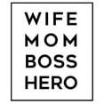 thumbnail image 3 of Quach, Anna 12x14 Black Modern Framed Museum Art Print Titled - Wife Mom Boss Hero, 3 of 5