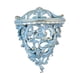 thumbnail image 2 of Estante flotante de pared retro de estilo europeo, soporte para macetas, soporte para flores hueco Azul S, 2 of 9