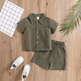 thumbnail image 6 of NOLDARES Baby Boy Summer Clothes Police Car Print Short Sleeve T-Shirt Elastic Shorts Outfit Blazer,4-5 Y, 6 of 7