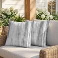 thumbnail image 3 of 16x16 Pillow Covers Set of 2, Light Gray Ombre Square Throw Pillow Covers for Couch/Sofa/Living Room, Modern Abstract Art Oil Painting Decorative Soft Pillowcases for Couch Throw Pillows, 3 of 9