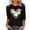 DT-Black, variant on DailyTrove Women's Halloween Long - Sleeve Shirt, Ghost & Pumpkin Pattern Print, Classic Fit, Breathable Fabric, Halloween Events & Casual Outings