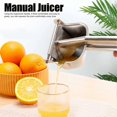 thumbnail image 2 of Exprimidor manual de jugo de acero inoxidable, exprimidor de limón, cítricos, lima y naranja, exprimidor de jugo resistente con mango ergonómico, exprimidor de cocina multifuncional, 2 of 5