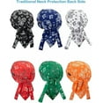thumbnail image 2 of 6 Pack Skull Caps for Men Sweat Wicking Doo Rags Cooling Helmet Liner Cycling Motorcycle Bandana, 2 of 5