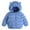 Blue, variant on BULLPIANO Winter Coats for Toddler Boys Girls Light Puffer Padded Jacket Winter Outerwear with Bear Hood