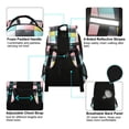 thumbnail image 4 of FORMRS Kids School Backpack Elementary Student Unisex Travel Bookbag with Reflective Stripes, Gray Checkered Pattern, 4 of 7