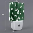 thumbnail image 2 of Honeii Christmas tree green plaid Print LED Night Light with Light Sensor, Night Lights Plug Into Wall,Ideal for Bedrooms and Hallways-UK, 2 of 7
