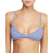 Zinke BLUE STRIPE Emmi Striped Bikini Swim Top, US Small