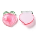 thumbnail image 2 of 10pc Transparent Resin Decoden Cabochons Peach Pink 19.5x18x6mm, 2 of 2