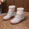 thumbnail image 4 of SKIYLEVZ Winter Boots Fashion Snow Boots for Women Warm Cozy Thermal Boots Fleece Lined Shoes with Thick Platform Office Outdoor Avtivities Cold Weather Footwear, 4 of 9