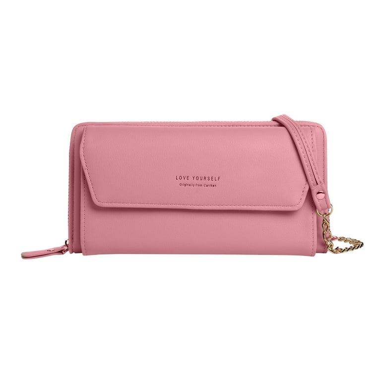 Women's Fashion Large-capacity Multi-function Shoulder Messenger Wallet  Medium and Long Clutch Bag Casual Simple Coin Purse