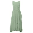 thumbnail image 6 of Vividxx Girls Dresses For Elegant Sleeveless Round Neck Party Dress Kids Performances Weddings And Outdoor Events Solid Color Toddler Trendy Sundress, 6 of 9