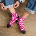 thumbnail image 3 of Pofeuu Vintage Flowers Print 30cm Socks, Adult Running Hiking Socks for Youth and Adult, 3 of 7
