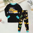 thumbnail image 2 of Gibobby Toddler Baby Boy Fall Winter Clothes 0-24Months 2t 3t 4t Color Block Long Sleeve Sweatshirt Tops Joggers Pants Outfit Sets(4-5 Years,Black), 2 of 6