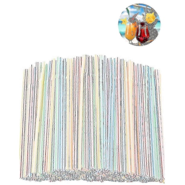 1200pcs Plastic Straws Plastic Drinking Straws-flexible Plastic Straws Fiis 26-27s