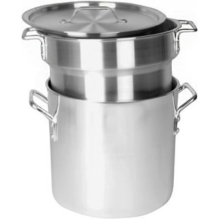 Farberware Stainless Double boiler Q15C w/tempered glass lid GUC