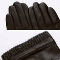 thumbnail image 4 of Touchscreen Leather Gloves for Men's Texting Driving Winter Christmas, 4 of 7