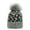 Grey, variant on Women Fashion Loose Leopard Print Wool Knit Hat Warm Windproof Big Beret Orange