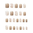 thumbnail image 2 of Tnobhg 24Pcs Press on Nails with Glue Elegant Marble Square Short Nail Extension Full Cover Women Fake Nails Kit Salon Home Use, 2 of 7
