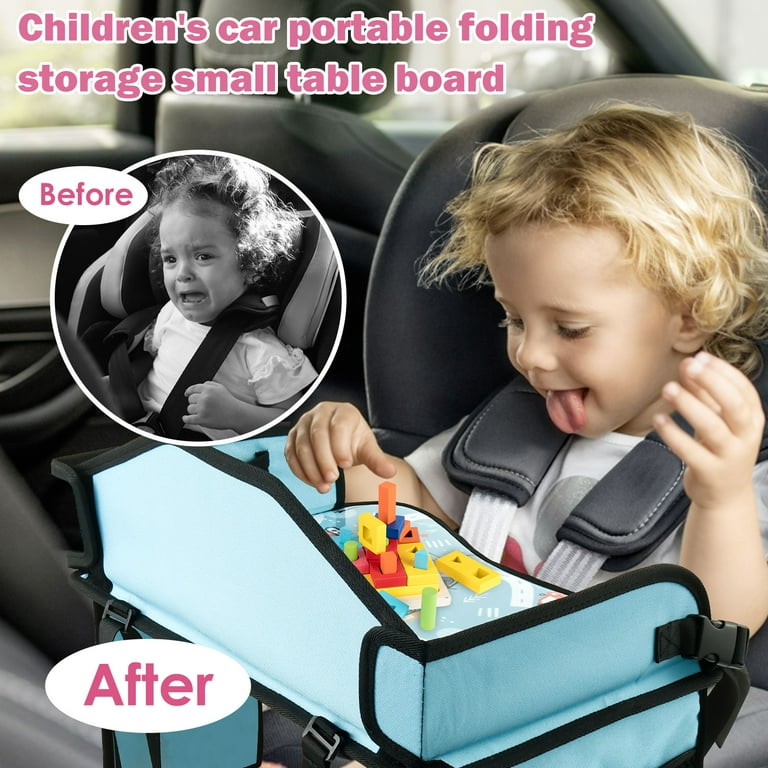 Grusce Enduring Car Seat Tray, Portable Kid Travel Table