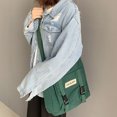 thumbnail image 4 of Sywqhk Bolsa De Mensajero De Nailon Japonés, Bolsa De Hombro Impermeable Grande (Verde Retro) Sywqhk Para estrenar, 4 of 6