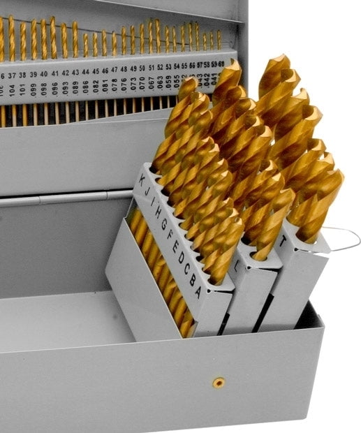 115 Piece Titanium Coated Drill Bit Set