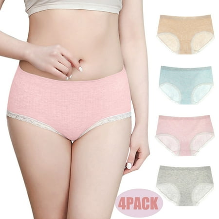 

Panties Clearance Color Cotton Trendy Lace Panties Slim Mid-Waist Seamless Women S Panties As Shown Free Size