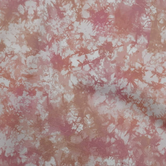oneOone Cotton Poplin Rose Pink Fabric Tie Dye Quilting Supplies Print Sewing Fabric By The Yard 56 Inch Wide