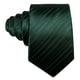 thumbnail image 4 of Juego de corbatas Barry.Wang de seda verde oscuro a rayas de 150 cm, 4 of 7