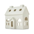 thumbnail image 3 of Ceramic Decorative House Christmas Tabletop Decoration, White, 5", by My Texas House, 3 of 5