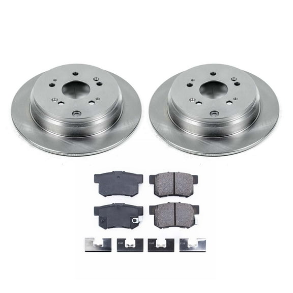Ultimate Brakes Rear Ceramic Brake Pad and Rotor Kit with Hardware WM80465
