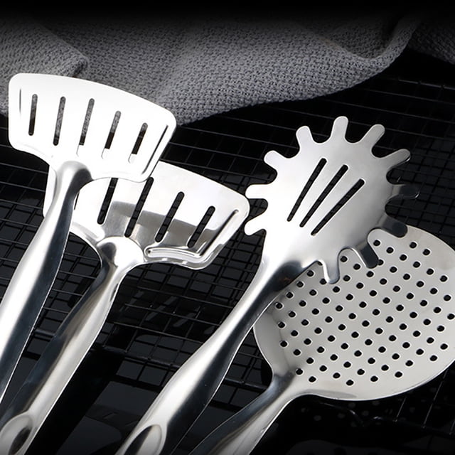 Inteprter BBQ Acero inoxidable Alimento Clip Filete Pan Abrazadera Cocina Freír Cocinar Filtro Cocina y Comedor 2 # Inteprter HA004085-02
