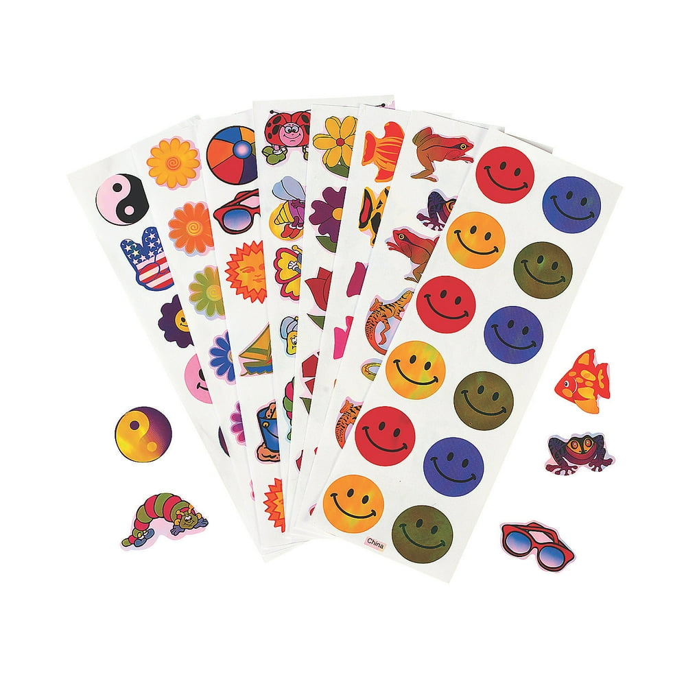 Iridescent Stickers (1200Pc) Stationery 100 Pieces