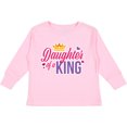thumbnail image 3 of Inktastic Daughter of a King with Crown Fathers Day Boys or Girls Long Sleeve Toddler T-Shirt, 3 of 5