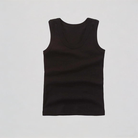 REDARER Kids Boys Basic Tank Top Undershirt Sleeveless U-Neck Thin Layering Shirt for Toddler & Children Summer Wear,2-3 Years
