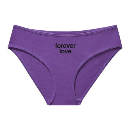 Xiaoxatg Women s Panties Women s Letter Print Low Rise Briefs Comfortable & Breathable Sporty Triangle Underwear Long Underwear Women Hiking