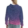 thumbnail image 7 of Wukai Violet Glitter Print Womens Hoodies Fleece Sweatshirts Long Sleeve Sweaters Pullover Fall Outfits Winter Clothes-XX-Large, 7 of 7
