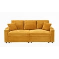 thumbnail image 3 of Modern Corduroy 80-inch Two-in-One Sofa with Hidden Reclining Function, 3 of 12