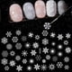 thumbnail image 2 of Pegatinas 3D para uñas, calcomanías de dibujos animados de invierno, Elk, Papá Noel, copo de nieve, conejo, diseño deslizante, esmalte de uñas, arte de uñas, decoración DIY, 2 of 4
