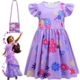 thumbnail image 1 of Nuevo Encanto Madrigal Ropa de niña Ncanto Charm Dress Carnival Virgin Kids Princess Mirabel Isabela Vestido de fiesta de cumpleaños Clothing9-10T (Etiqueta 150) Gao Jinjia LED, 1 of 2