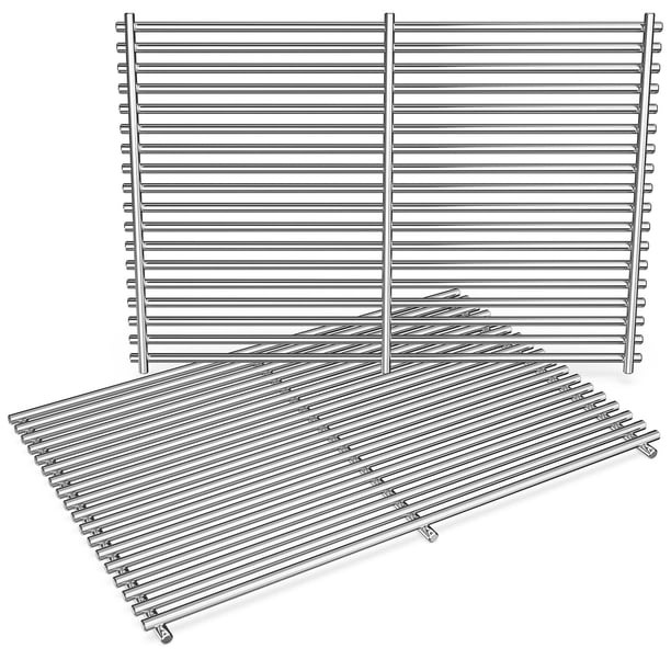 Parrillas para asador QuliMetal 50x33 cm de acero inoxidable compatibles con Weber