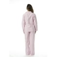 thumbnail image 3 of Cocoom Button Down Pajama Pant Set (Pink / White, 1X), 3 of 4