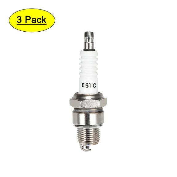 Uxcell E6TC Spark Plug for 50cc 70cc 90cc 110cc Moped Scooter ATV Dirt Quad 3 Pack