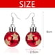 thumbnail image 2 of Pendientes navideños para mujer, con diamantes de imitación, colgantes de Papá Noel, hipoalergénicos, bonitos, joyas navideñas, 2 of 6