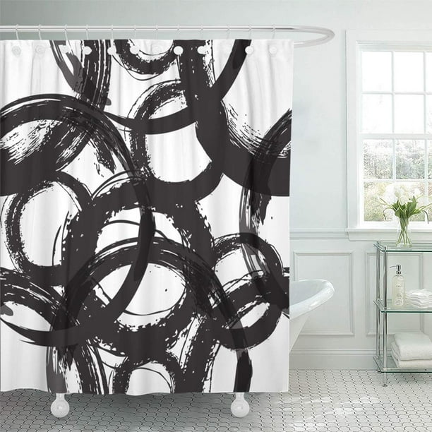 KSADK Artistic Black and White Simple Abstract Inspired Stripes and
