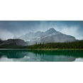 thumbnail image 2 of Lin, Ning 32x18 Gold Ornate Wood Framed with Double Matting Museum Art Print Titled - Lake O Hara, 2 of 4